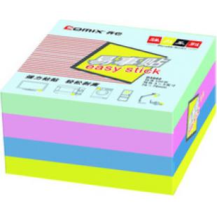 齐心强力系列易事贴四色混装 3X3in D5005