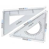 得力6440三角尺40cm(套)